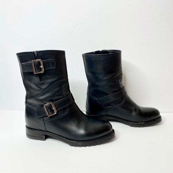 Authentic Prada Calf Leather Moto Boots - Picture 6 of 16